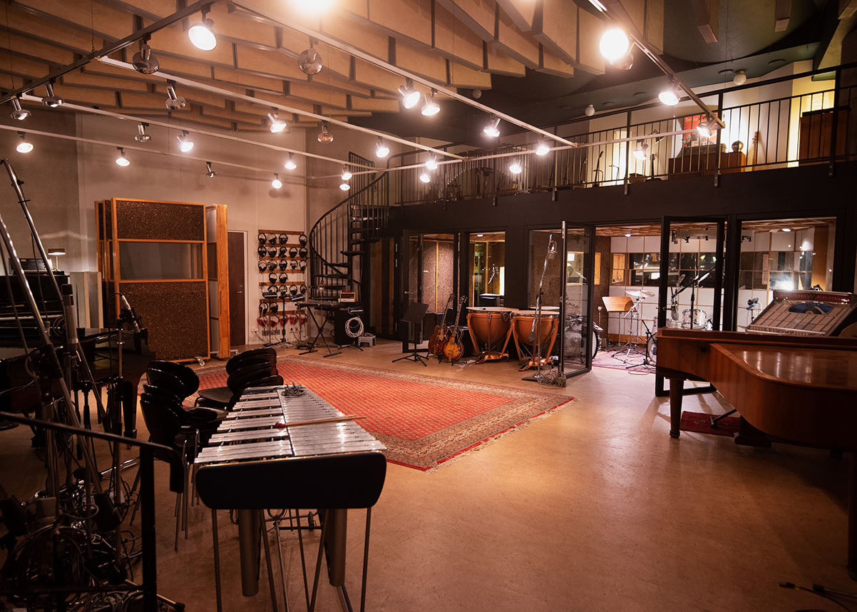 The large live room at Atlantis is featured on thousands of iconic recordings.