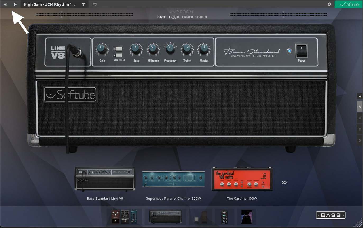 Step through presets.