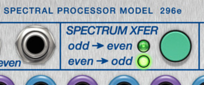 Clicking on Spectrum Xfer a fourth time, will turn off the spectral transfer altogether and the 296e is back in normal operation mode again.