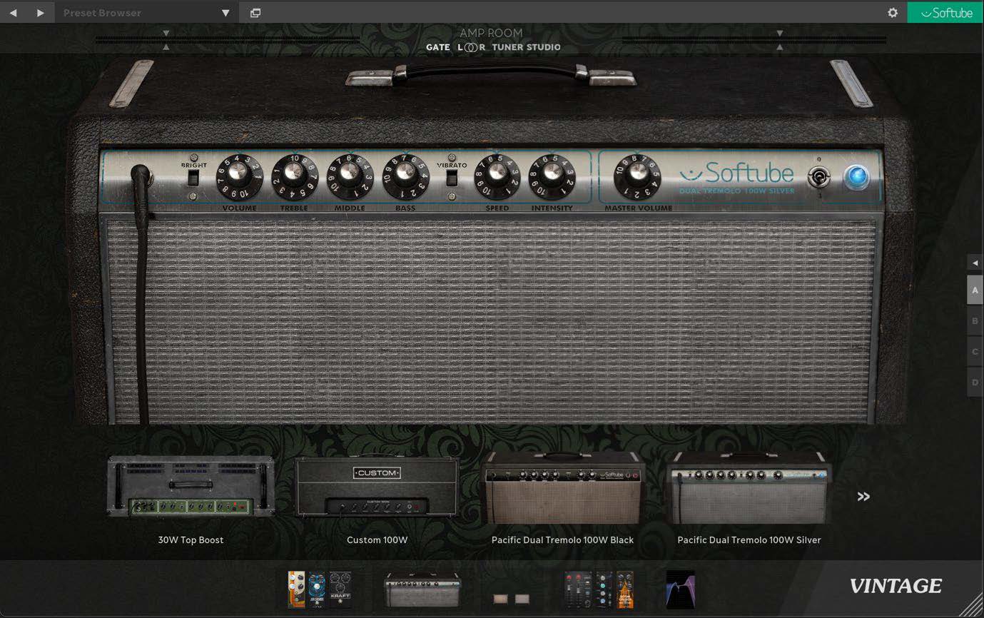 Suite mode. Switch between the two modes by clicking the Suite/Studio button.