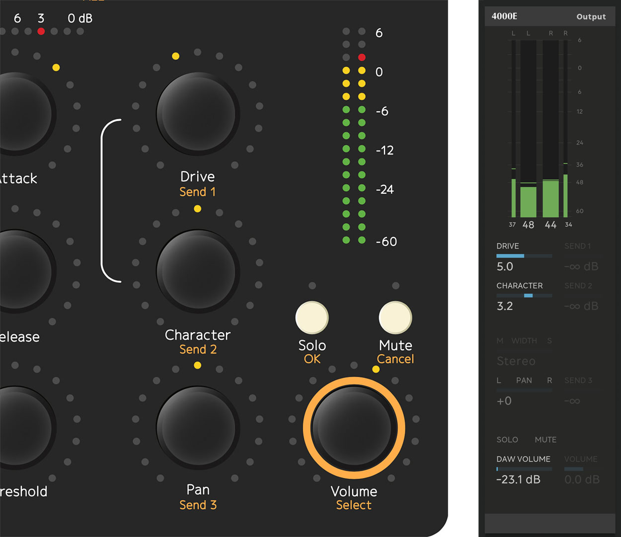 Output section on the Console 1 hardware and On-Screen Display.