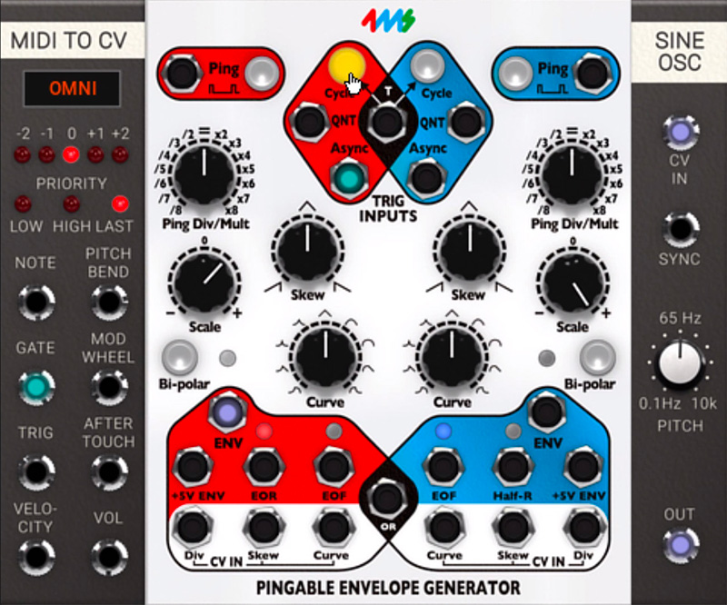 6. Use the cycle function by clicking on the Cycle button at the top if you want the envelope to keep on repeating independently. This is great when you want to use PEG as an LFO.