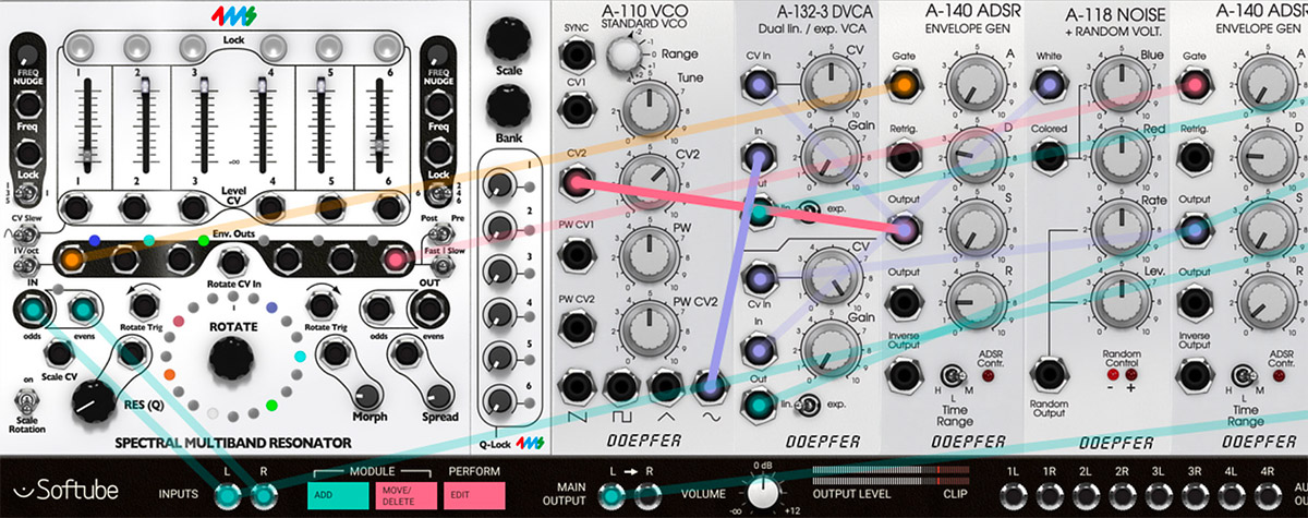 Advanced remixing. Let the SMR trigger an external sound source, a Doepfer VCO in this case.