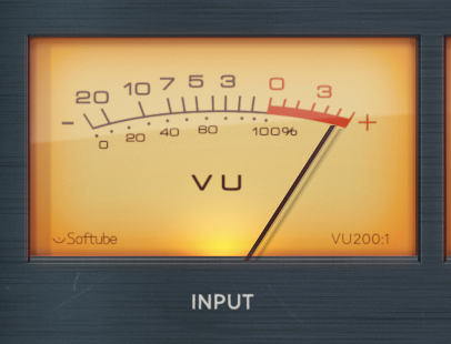 Input VU meter.