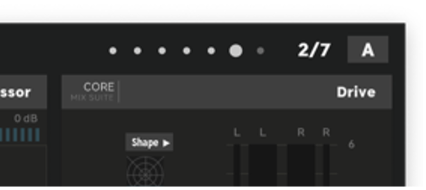 Press Shift + 2 (Undo) to show the dots that indicate the available undo steps. Once these dots are shown, it is possible to use either Volume/Select or Undo and Redo to step through the list.