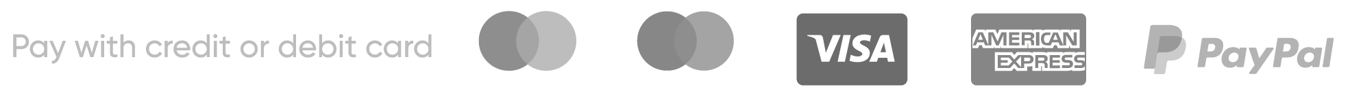 Pay with credit or debit